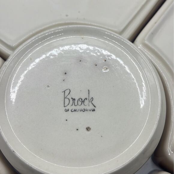 Vtg Brock of California Sunflower Pattern Lazy Susan Set - Picture 4 of 6